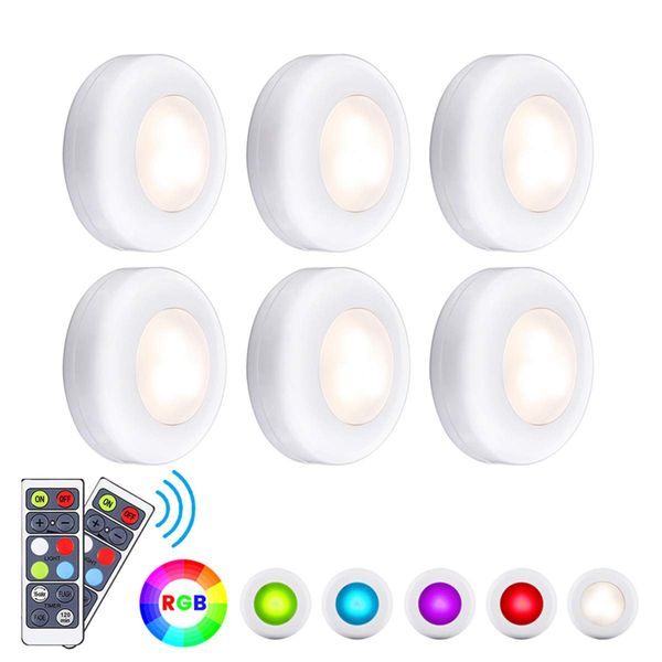 Светодиодные фары RGB Puck Lights 16 цветов беспроводного освещения под шкафом Ночные ог
Светодиодные фары RGB Puck Lights 16 цветов беспроводного освещения под шкафом Ночные ог