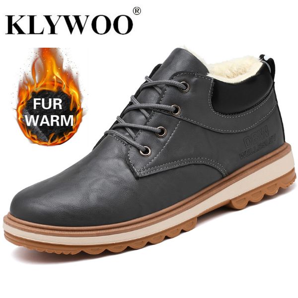 men leisure leather shoes winter new arrial plush fur warm winter boots fashion casual relaxed comfortable non-slip shoes klywoo, Black
men leisure leather shoes winter new arrial plush fur warm winter boots fashion casual relaxed comfortable non-slip shoes klywoo, Black