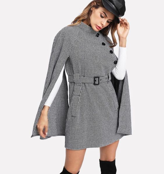 women's jacket black vintage plaid belt belt houndstooth wool blend 2019 autumn east cape sleeve women coat outerwear parkas
women's jacket black vintage plaid belt belt houndstooth wool blend 2019 autumn east cape sleeve women coat outerwear parkas