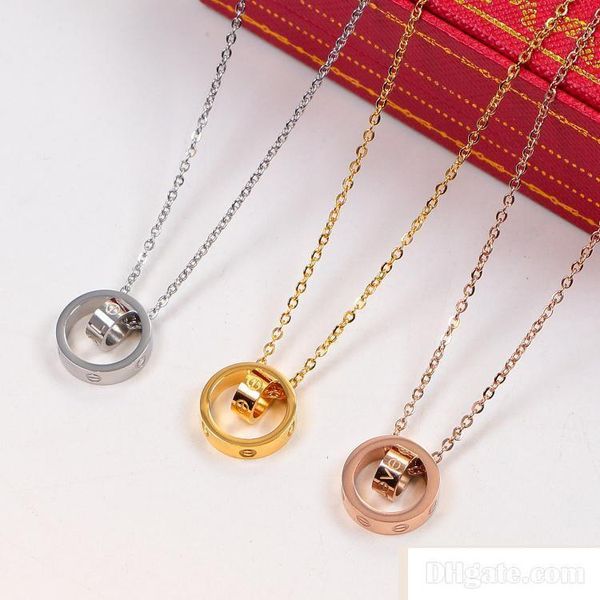 necklaces & pendants dual circle pendant rose gold silver color necklace for women vintage collar costume jewelry with original box set
necklaces & pendants dual circle pendant rose gold silver color necklace for women vintage collar costume jewelry with original box set