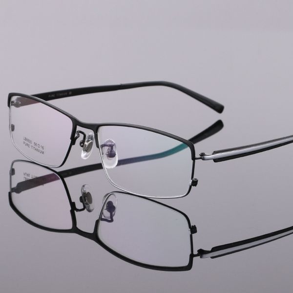 coyee pure titanium business optical eyeglasses frames brand designer eyewear for men fashion half rim flexible, Black
coyee pure titanium business optical eyeglasses frames brand designer eyewear for men fashion half rim flexible, Black