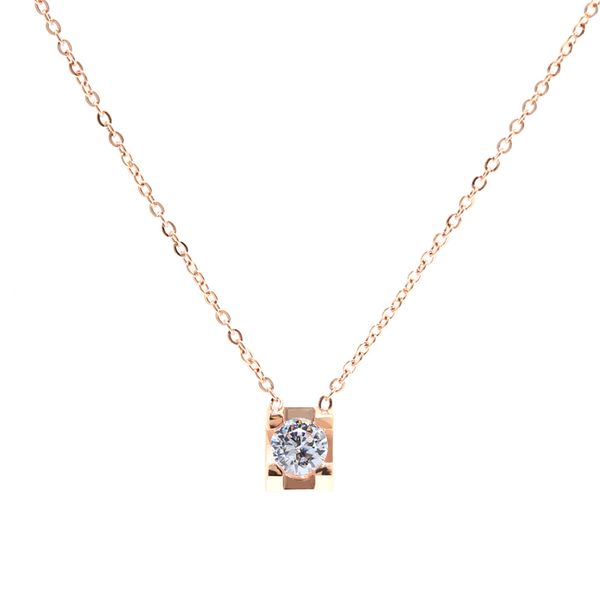 lucury brand designer jewelry women necklaces titanium steel jewelry four-jaw single zircon necklace clavicle chain love gift, Silver
lucury brand designer jewelry women necklaces titanium steel jewelry four-jaw single zircon necklace clavicle chain love gift, Silver