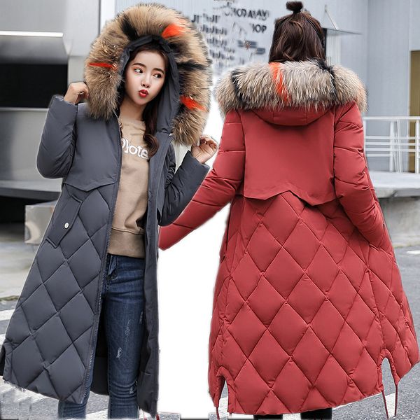 2018 winter women hooded coat fur collar thicken warm long jacket female plus size outerwear parka ladies coat, Tan;black
2018 winter women hooded coat fur collar thicken warm long jacket female plus size outerwear parka ladies coat, Tan;black