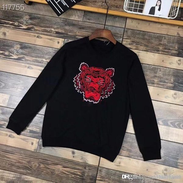 19ss sweatshirt hoodies men women jacket tiger head embroidery autumn sports zipper windcheater round neck loop shorts tracksuit, Black
19ss sweatshirt hoodies men women jacket tiger head embroidery autumn sports zipper windcheater round neck loop shorts tracksuit, Black
