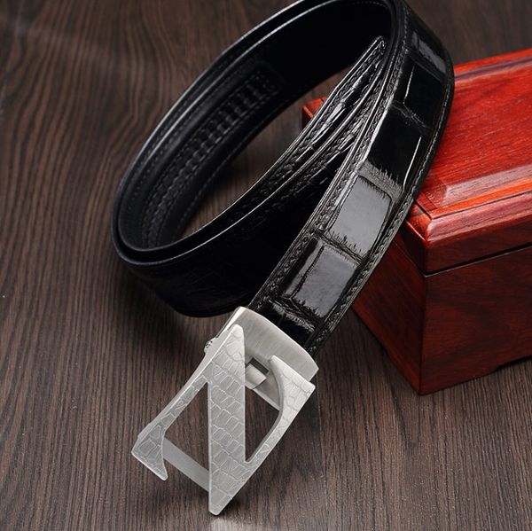 hujingsha тайский крокодиловый ремень повседневный универсальный крокодиловой кожи автоматическая пряжка крокодил мужской ремень пояс, Black;brown
hujingsha тайский крокодиловый ремень повседневный универсальный крокодиловой кожи автоматическая пряжка крокодил мужской ремень пояс, Black;brown