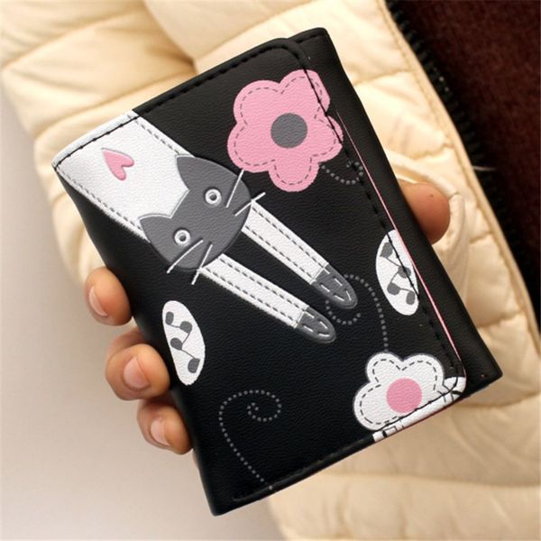 cute women wallets new fashion cartoon cat printing clutch purse pu leather ladies mini money bags, Red;black
cute women wallets new fashion cartoon cat printing clutch purse pu leather ladies mini money bags, Red;black