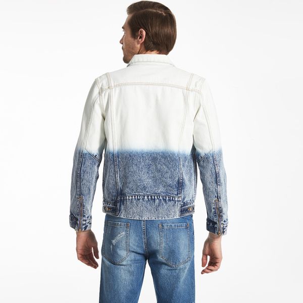 white gradient denim jacket mens fashion new style cool hanging float slim casual light autumn jacket, Black;brown
white gradient denim jacket mens fashion new style cool hanging float slim casual light autumn jacket, Black;brown