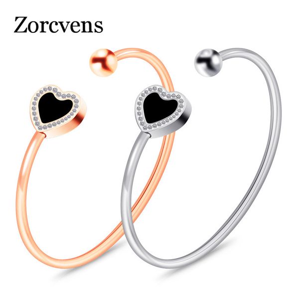 modyle austrian crystal rhinestone charm heart bangles & bracelets for women stainless steel armbanden voor vrouwen jewelry, Black
modyle austrian crystal rhinestone charm heart bangles & bracelets for women stainless steel armbanden voor vrouwen jewelry, Black