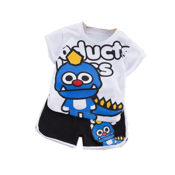 new summer baby girl clothes children boys cotton cartoon t shirt shorts 2pcs/sets toddler active costume infant kids tracksuits, White 
new summer baby girl clothes children boys cotton cartoon t shirt shorts 2pcs/sets toddler active costume infant kids tracksuits, White