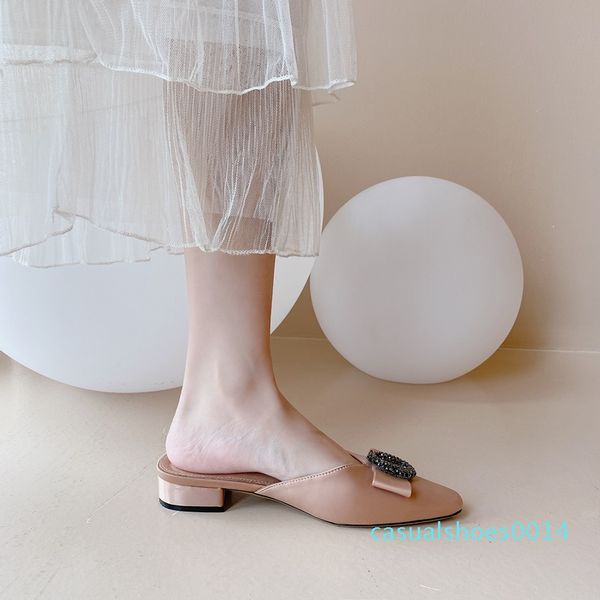 shoes woman flat sandals woman fashion satin bow-tie prom slippers lady summer party shoes flip flops casual mules c14, Black
shoes woman flat sandals woman fashion satin bow-tie prom slippers lady summer party shoes flip flops casual mules c14, Black