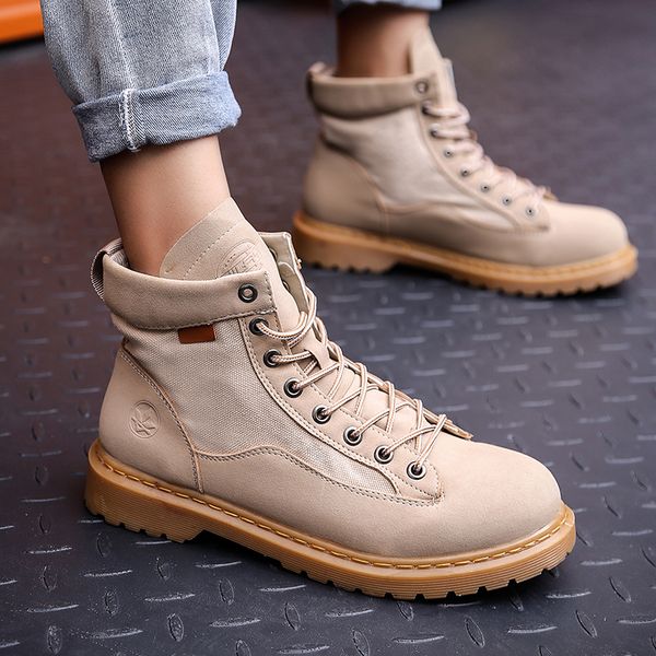 winter shoes men high shoes boots tooling boots tide retro men's winter men's casual, Black
winter shoes men high shoes boots tooling boots tide retro men's winter men's casual, Black