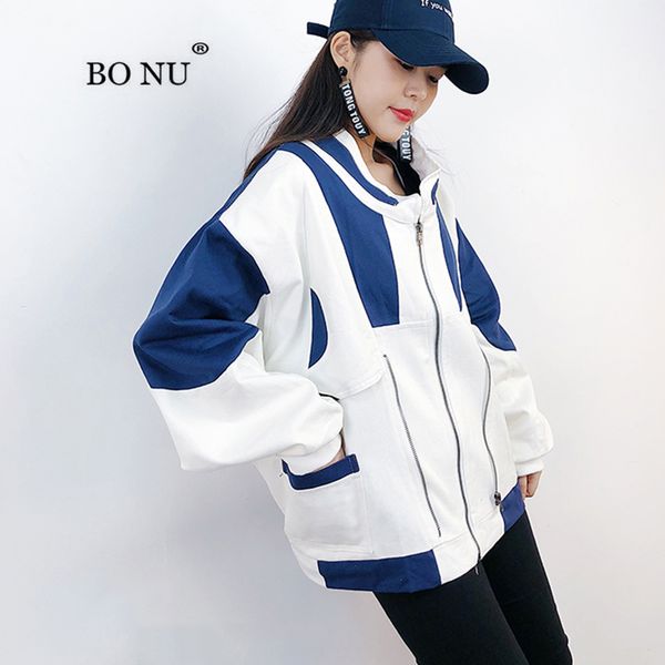 bonu long sleeve loose spring jacket women patchwork vintage hip hop jacket autumn windbreaker bf harajuku coat women, Black;brown
bonu long sleeve loose spring jacket women patchwork vintage hip hop jacket autumn windbreaker bf harajuku coat women, Black;brown