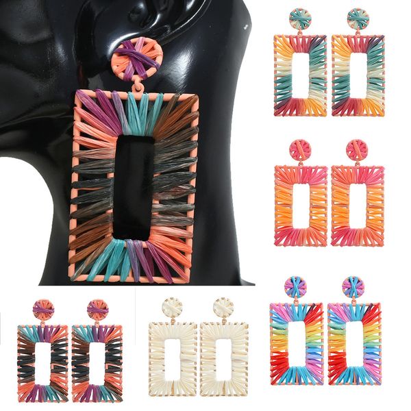 shiny rattan handmade earrings fantasy raffia geometric rectangular earrings ladies jewelry ornaments gorgeous earring brincos, Silver
shiny rattan handmade earrings fantasy raffia geometric rectangular earrings ladies jewelry ornaments gorgeous earring brincos, Silver