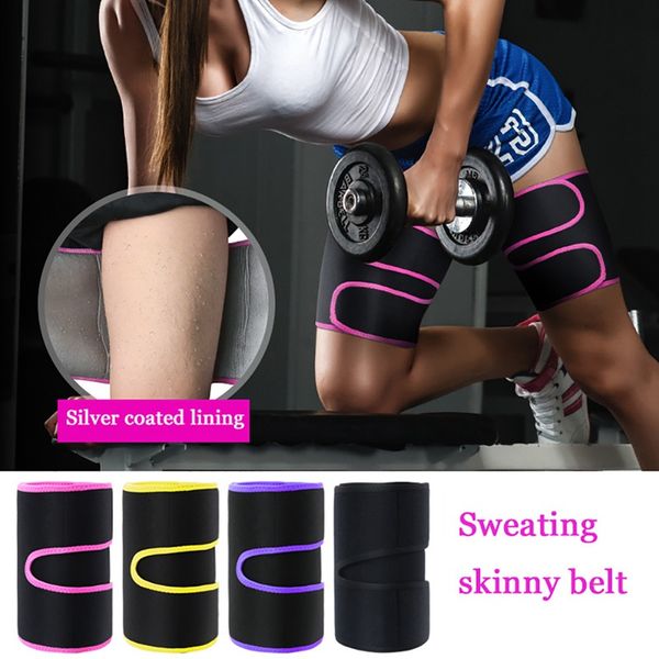 thigh wrap compression weight loss sweat body leg trainer slimmer sweating slimming band shaper legwarmers sports new, Black 
thigh wrap compression weight loss sweat body leg trainer slimmer sweating slimming band shaper legwarmers sports new, Black