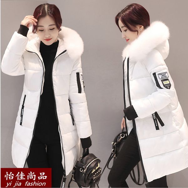 cross-border explosion models new winter korean version of the slim warm down cotton coat women's long large size jacket women, Black
cross-border explosion models new winter korean version of the slim warm down cotton coat women's long large size jacket women, Black