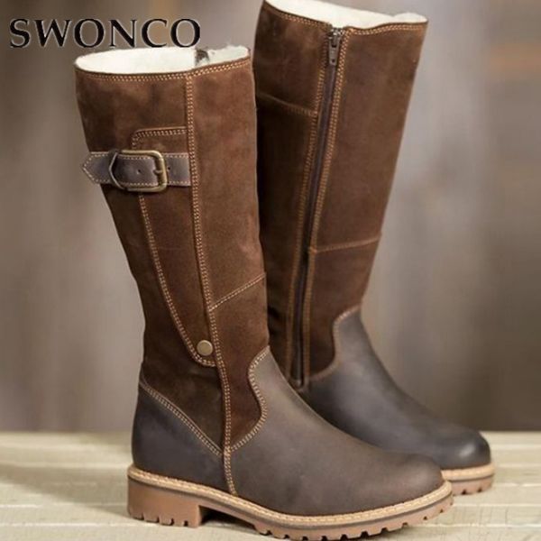 swonco women boots winter plush extra thick cotton inside ladies snow shoes high boots 2019 plus size 42 43 martins female shoes, Black
swonco women boots winter plush extra thick cotton inside ladies snow shoes high boots 2019 plus size 42 43 martins female shoes, Black