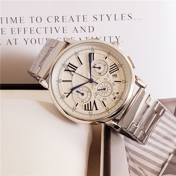 all work steel luxury watches for men swiss functional stainless quartz watches sub dial watch brand calibre strap chronog iwhj, Slivery;brown
all work steel luxury watches for men swiss functional stainless quartz watches sub dial watch brand calibre strap chronog iwhj, Slivery;brown