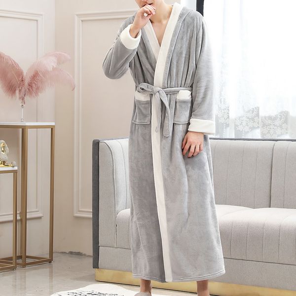 shujin mens warm sweatshirt cotton comfortable home casual robe autumn and winter plus long fashion plus velvet robe flannel, Black;brown
shujin mens warm sweatshirt cotton comfortable home casual robe autumn and winter plus long fashion plus velvet robe flannel, Black;brown