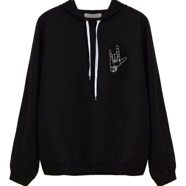 2019 women hoodies solid loose hat casual all-match thick with long hooded hoodie sweatshirts leisure spring, Black
2019 women hoodies solid loose hat casual all-match thick with long hooded hoodie sweatshirts leisure spring, Black