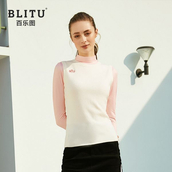 19 golf women's sportswear short sleeve vest golf sweater clothing autumn, Red;blue
19 golf women's sportswear short sleeve vest golf sweater clothing autumn, Red;blue