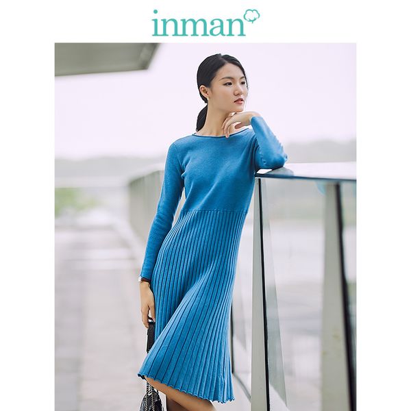 inman spring autumn cotton o-neck korean fashion slim all matched long sleeve a-line women dress, Black;gray
inman spring autumn cotton o-neck korean fashion slim all matched long sleeve a-line women dress, Black;gray