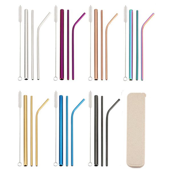 reusable metal drinking straws stainless steel sturdy bent straight drinks straw with cleaning brush bar party accessory jk2007kd
reusable metal drinking straws stainless steel sturdy bent straight drinks straw with cleaning brush bar party accessory jk2007kd