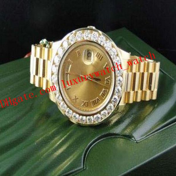 latest version 3 style luxury wristwatch amazing mens 18k 41mm yellow gold bigger diamond watch automatic mens watch fashion watches, Slivery;brown
latest version 3 style luxury wristwatch amazing mens 18k 41mm yellow gold bigger diamond watch automatic mens watch fashion watches, Slivery;brown