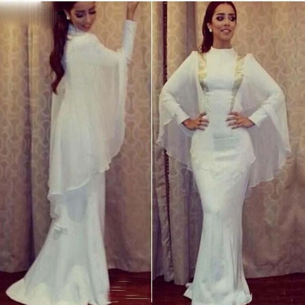 high neck white muslim evening dresses wrap arabic abaya long sleeves mermaid party dresses formal prom gowns, Black;red
high neck white muslim evening dresses wrap arabic abaya long sleeves mermaid party dresses formal prom gowns, Black;red