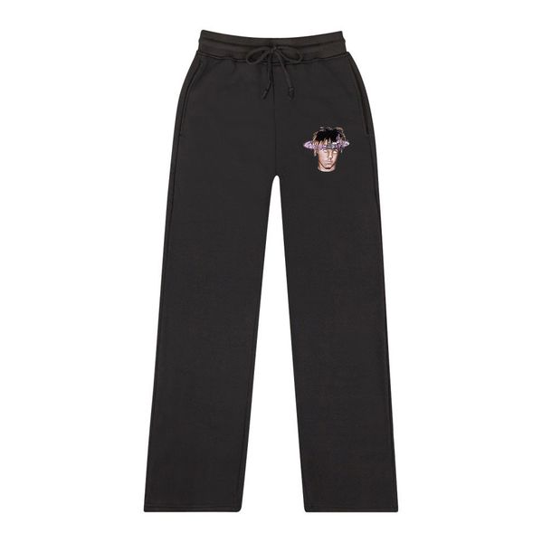 casual simple design men women's long sweatpants juice wrld print sports trousers with drawstring for males mid waist, Black
casual simple design men women's long sweatpants juice wrld print sports trousers with drawstring for males mid waist, Black