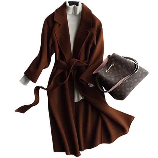 2018 autumn and winter women's plus-size double cashmere overcoat female fashion large size long blended wool woolen coat 4xl, Black
2018 autumn and winter women's plus-size double cashmere overcoat female fashion large size long blended wool woolen coat 4xl, Black