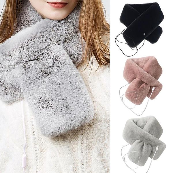 women thicken plush faux fur electric heated scarf collar shawl neck winter warm usb heated shrugs neckerchief, Blue;gray
women thicken plush faux fur electric heated scarf collar shawl neck winter warm usb heated shrugs neckerchief, Blue;gray