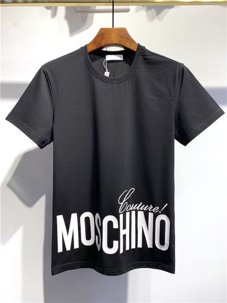 2020ss spring and summer new high-quality cotton printing short sleeve round panel collar t-shirt, White;black
2020ss spring and summer new high-quality cotton printing short sleeve round panel collar t-shirt, White;black