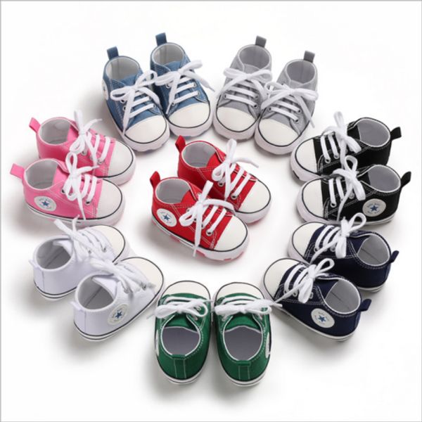 new toddler boys girls crib shoes canvas tennis shoes kids non-skid soles lace up sneaker
new toddler boys girls crib shoes canvas tennis shoes kids non-skid soles lace up sneaker