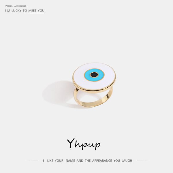 yhpup fashion personality devil's eye geometric rings zinc alloy enamel women metal jewelry for girl birthday party gift 2019, Golden;silver
yhpup fashion personality devil's eye geometric rings zinc alloy enamel women metal jewelry for girl birthday party gift 2019, Golden;silver