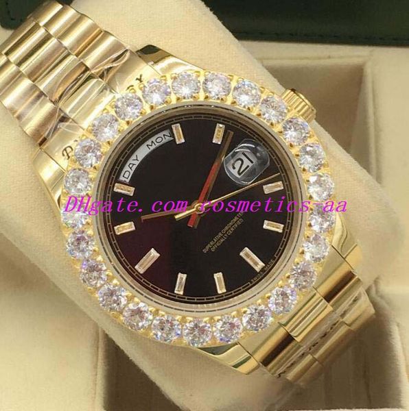 luxury watch 6 style new 18kt gold bigger diamond bezel 228348 automatic fashion brand men's watch wristwatch, Slivery;brown
luxury watch 6 style new 18kt gold bigger diamond bezel 228348 automatic fashion brand men's watch wristwatch, Slivery;brown