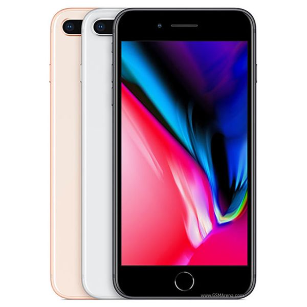 

refurbished original apple iphone 8 plus 5.5 inch fingerprint ios a11 hexa core 3gb ram 64/256gb rom dual 12mp unlocked 4g lte phone 10pcs