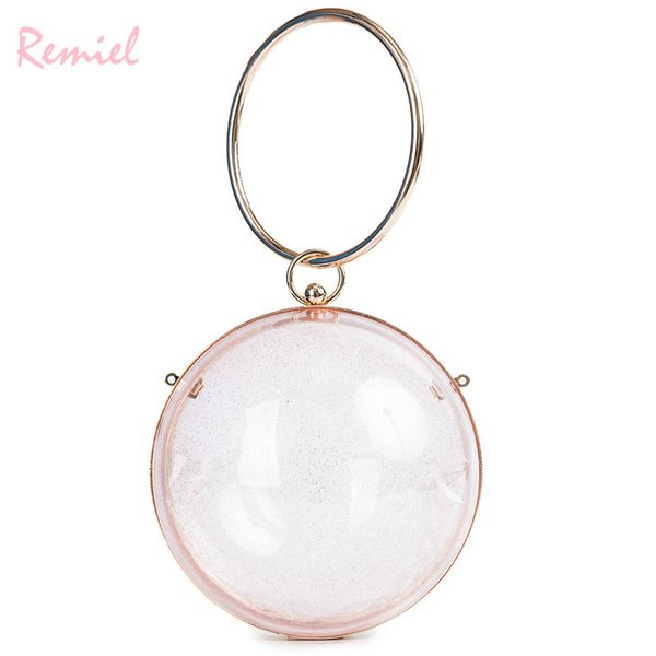 transparent jelly female bag women's handbag 2018 new metal ring tote bag acrylic chain round shoulder messenger
transparent jelly female bag women's handbag 2018 new metal ring tote bag acrylic chain round shoulder messenger