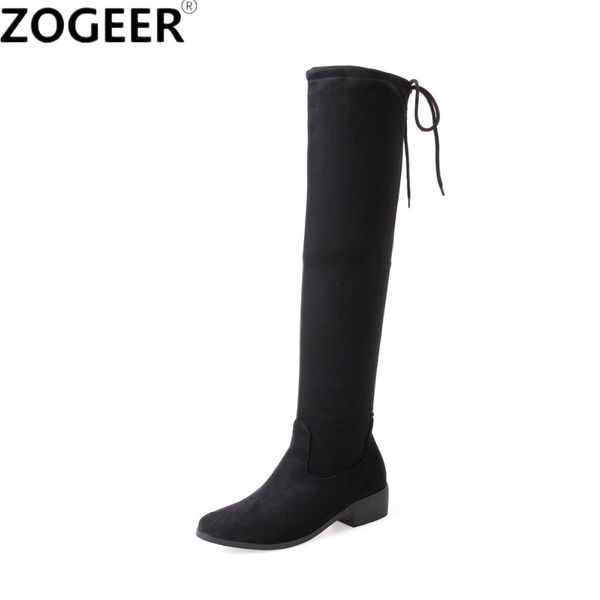 2018 new women faux suede over the knee boots casual chunky low heel slip-on stretch slim thigh high boots big size 34-43, Black
2018 new women faux suede over the knee boots casual chunky low heel slip-on stretch slim thigh high boots big size 34-43, Black
