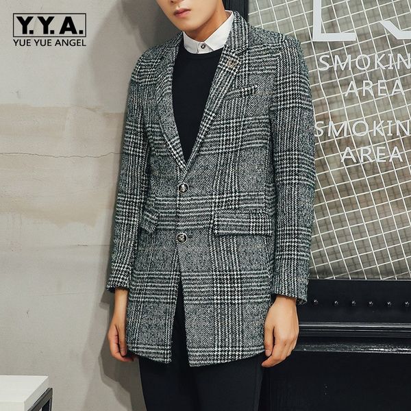 england style mens woolen blends coat plaid business casual trench single breasted plus size 5xl man office work outerwear coats, Black
england style mens woolen blends coat plaid business casual trench single breasted plus size 5xl man office work outerwear coats, Black