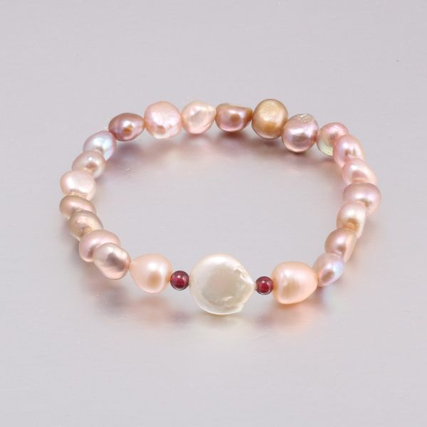 women charms bracelet 7-8mm freshwater pearl bracelets irregular pearl natural garnet bangles bracelet for women, Black
women charms bracelet 7-8mm freshwater pearl bracelets irregular pearl natural garnet bangles bracelet for women, Black