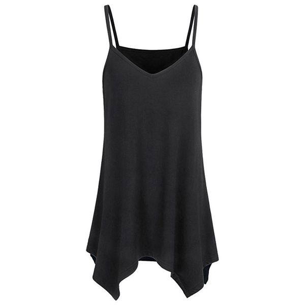 loose irregular v neck camisole summer breathable tank colorful solid color sleeveless vest blouse roupas femininas#y15, White
loose irregular v neck camisole summer breathable tank colorful solid color sleeveless vest blouse roupas femininas#y15, White