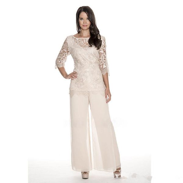 lace mother of the bride pant suits sheer bateau wedding guest dress two pieces plus size chiffon mothers groom dresses z12, Black;red
lace mother of the bride pant suits sheer bateau wedding guest dress two pieces plus size chiffon mothers groom dresses z12, Black;red