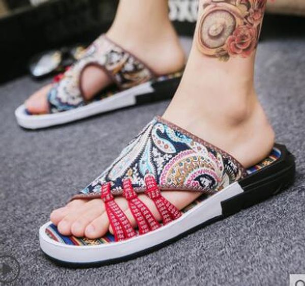 non-slip slippers men's summer word pad beach shoes sandals sandals printing trend indoor and outdoor casual shoes, Blue;gray
non-slip slippers men's summer word pad beach shoes sandals sandals printing trend indoor and outdoor casual shoes, Blue;gray