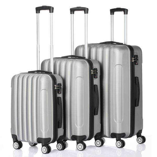 3 pcs 20 inch ,24 inch, 28 inch suitcases luggage set multifunctional large capacity traveling storage suitcase silver gray
3 pcs 20 inch ,24 inch, 28 inch suitcases luggage set multifunctional large capacity traveling storage suitcase silver gray