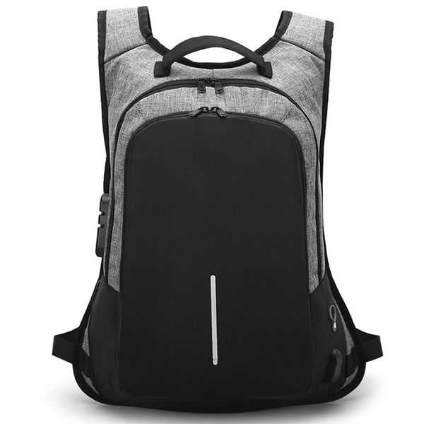 

2019 anti theft backpack men usb charge lapbackpack waterproof fashion male business travel backpacks mens school bags