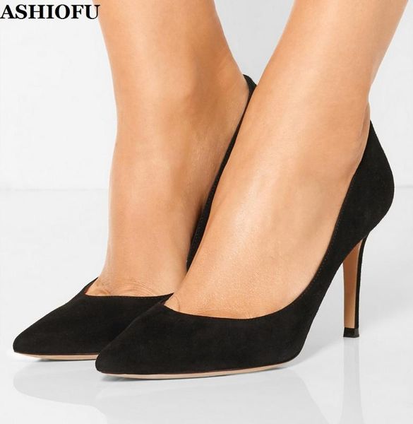 ashiofu new ladies high heel pumps simple style slip-on party office dress shoes evening club fashion pumps court shoes, Black
ashiofu new ladies high heel pumps simple style slip-on party office dress shoes evening club fashion pumps court shoes, Black