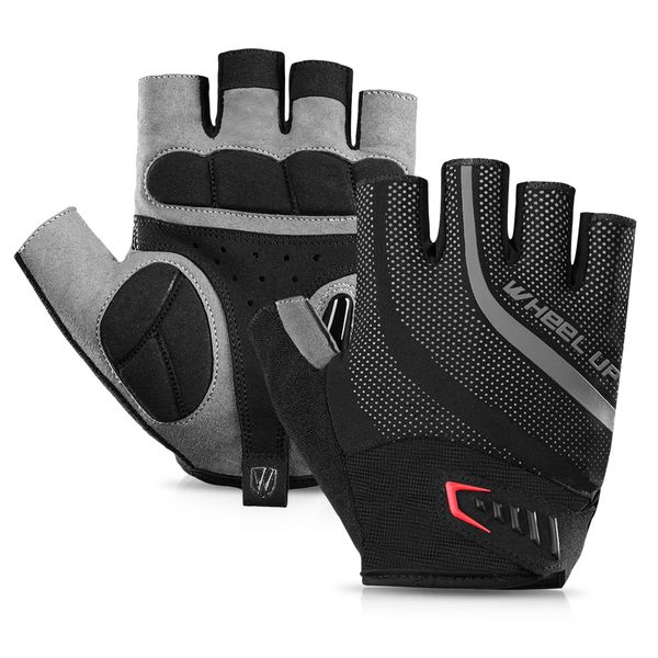 1 pair bike gloves half finger anti-skid gloves bicycle cycling riding motorcycle shockproof sports mitt fingerless gloves, Black
1 pair bike gloves half finger anti-skid gloves bicycle cycling riding motorcycle shockproof sports mitt fingerless gloves, Black