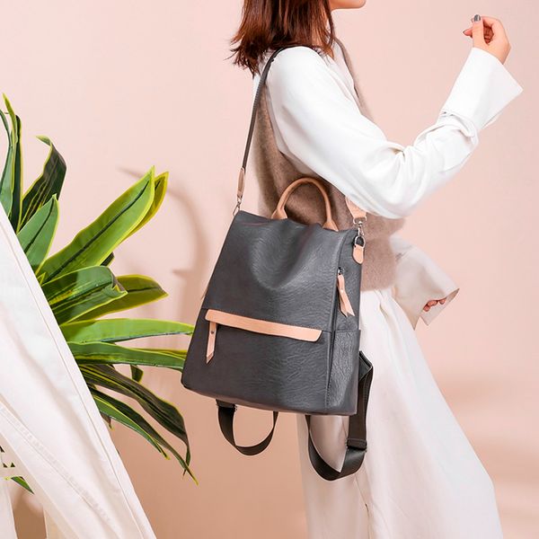 mochila feminina women ladies fashion mixedcolor waterproof handbag tote shoulder backpack bags bolsos plecak miejski *
mochila feminina women ladies fashion mixedcolor waterproof handbag tote shoulder backpack bags bolsos plecak miejski *