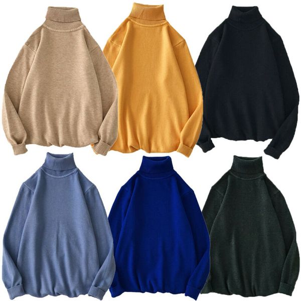 fashion mens sweater solid roll turtle neck pullover knitted jumper winter male fashion casual, White;black
fashion mens sweater solid roll turtle neck pullover knitted jumper winter male fashion casual, White;black