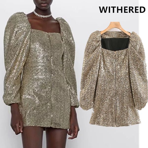 withered england square collar vintage puff sleeve sequines dress women vestidos de fiesta de noche vestidos party dress women, Black;gray
withered england square collar vintage puff sleeve sequines dress women vestidos de fiesta de noche vestidos party dress women, Black;gray